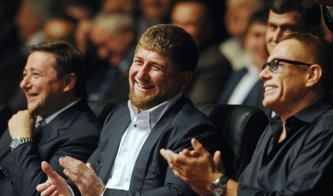 В гости к президенту Чечни приехали Жан-Клод Ван Дамм и Ванесса Мэй (15 фото)