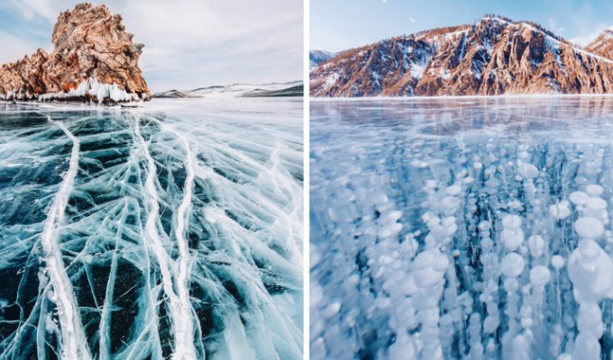 Замерзший Байкал: красота самого глубокого и древнего озера на Земле (22 фото)