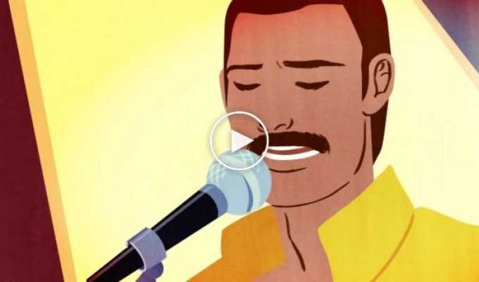 Клип в честь Freddie Mercury от Гугла