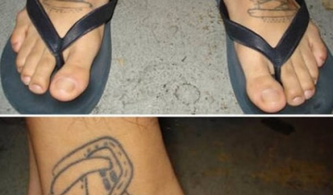 Татуировки на ногах (35 фото)