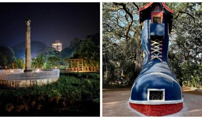 Сапог сказочной великанши на склоне Мумбаи (9 фото + 1 видео)