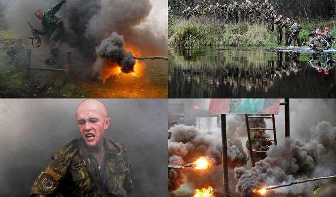 Белорусские спецназовцы сдают экзамен на краповый берет (13 фото)