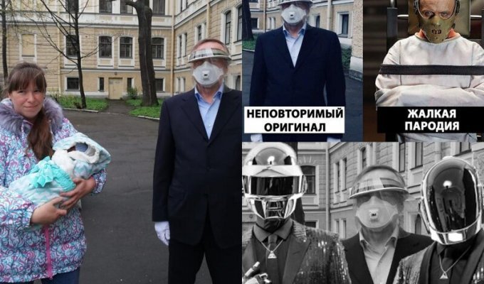 Губернатор Беглов посетил роддом и стал героем мемов (8 фото)