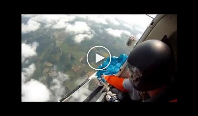 Прыжок с парашютом с вертолета