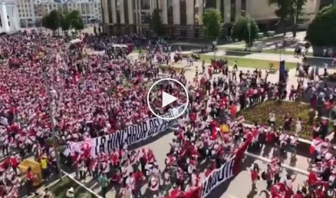 Фанаты сборной Перу в Саранске