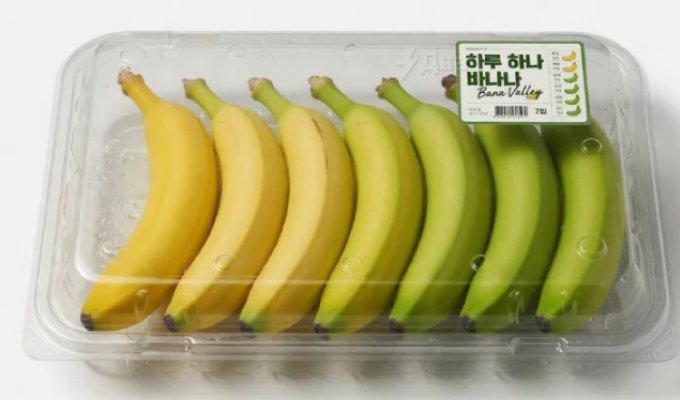 In South Korea, bananas are sold "by the day": an unusual approach to fruit freshness (photos)