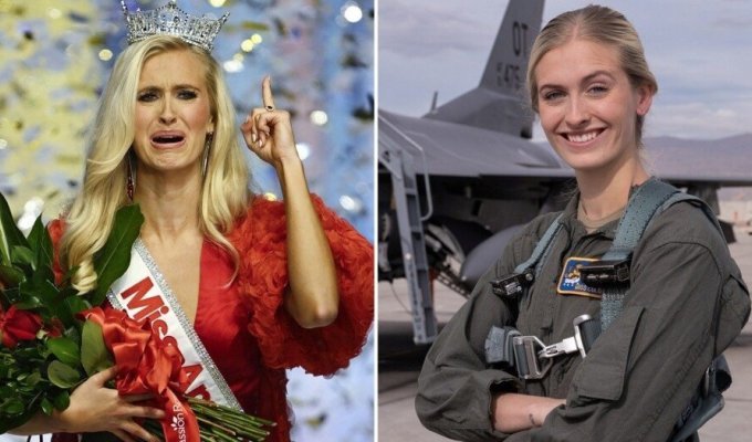 A US Air Force officer won the Miss America 2024 pageant (13 photos + 1 video)