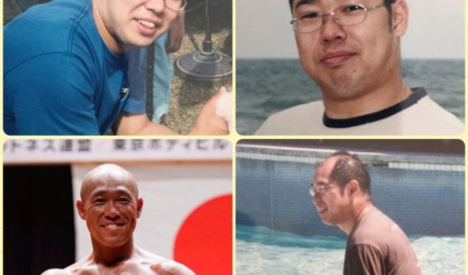 Мотивационный пост о грустном, лысеющем и полном японце, который стал брутальным красавчиком и в корне изменил свою жизнь (8 фото)
