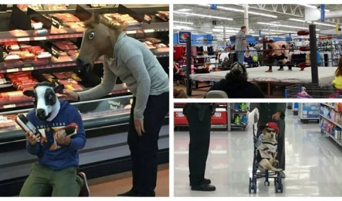 30 сумасшедших снимков из американского супермаркета Walmart (31 фото)