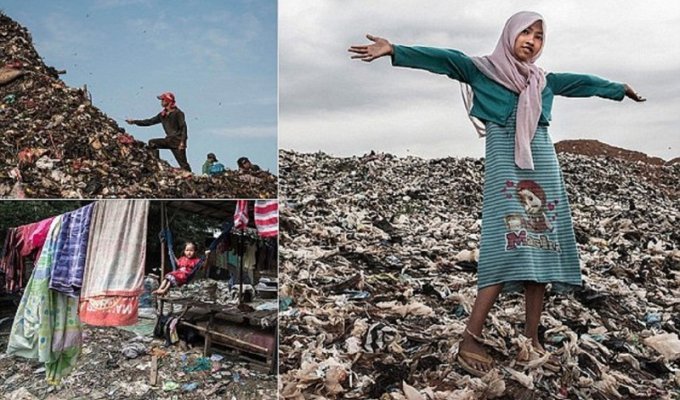 Жизнь под грудой мусора: как индонезийцы выживают на огромной свалке (13 фото)