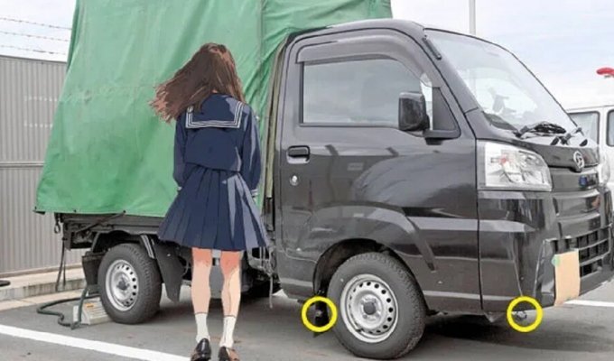 Pervert driver arrested in Japan (3 photos + 1 video)