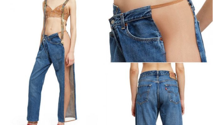 Трусов не надевать: новомодные джинсы за $590 (6 фото)