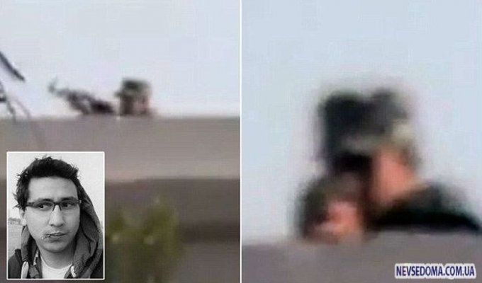 Репортер из Египта снял видео своего убийства (1 фото + видео) (жесть)
