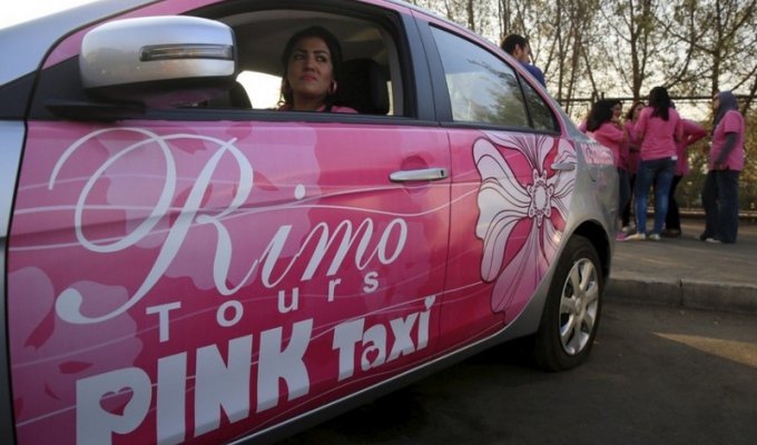 Розовое такси в Египте (5 фото)