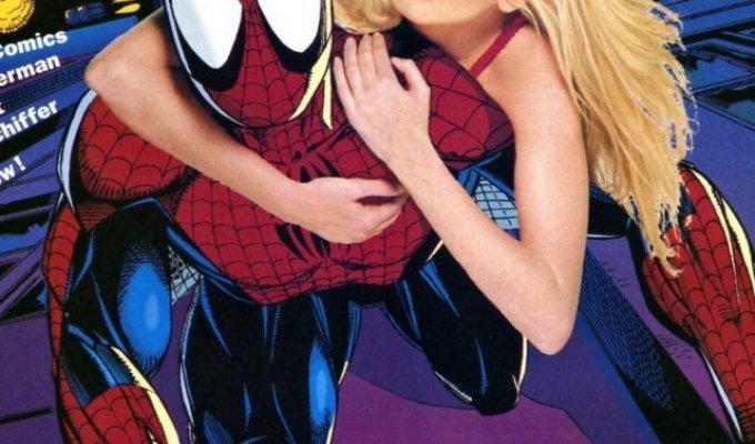 Archive of the day: Models and superheroes - shooting from the French magazine Max France 1994 (9 photos)