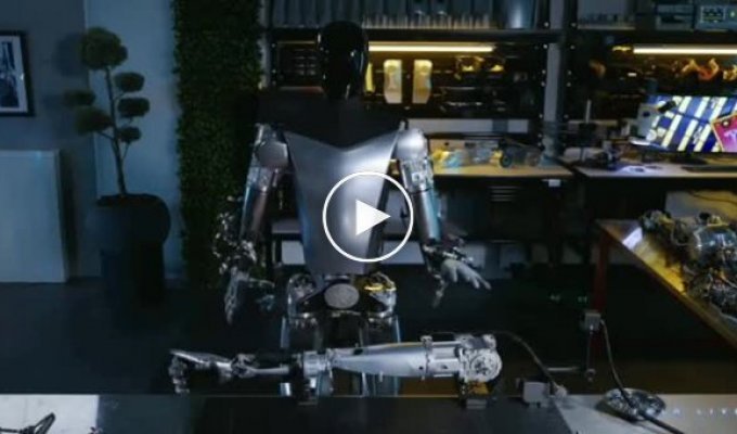 Tesla показала, як людиноподібні роботи Optimus збирають нових роботів без людини