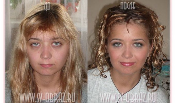 Brides before and after makeup (27 photos)