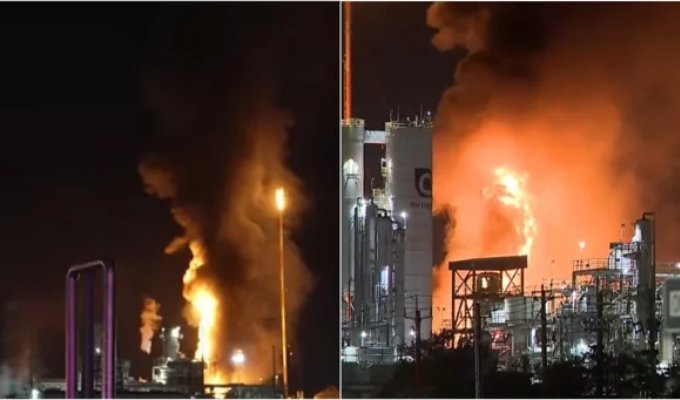 Взрыв на техасском химзаводе попал на камеры (1 фото + 2 видео)