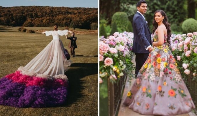 17 необычных свадебных платьев (18 фото)