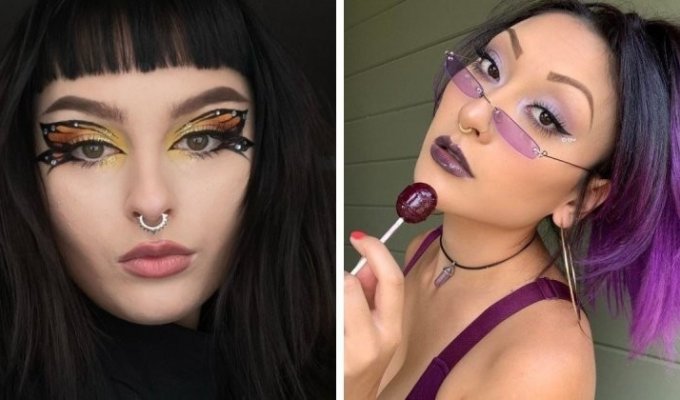 15 girls showed how beautiful they can do eye makeup (16 photos)