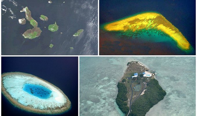 12 островов с удивительными очертаниями (12 фото)