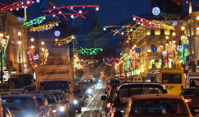 Итоги празднования Нового года в России (картинка)