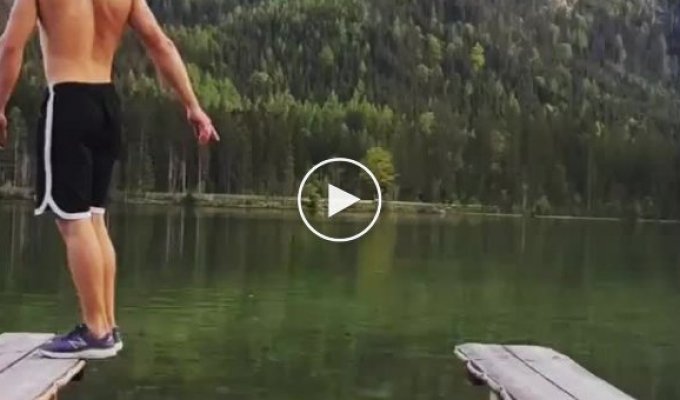 And it’s not like it’s a win or a loss. Nice attempt to perform a trick over water