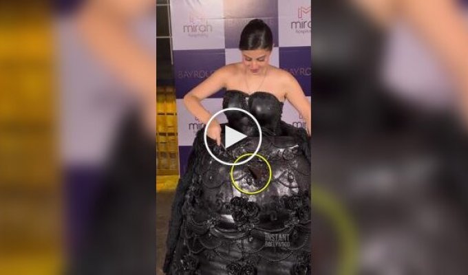 Индийская актриса пришла на светское мероприятие в съедобном наряде