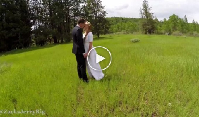 Удачное видео на свадьбе