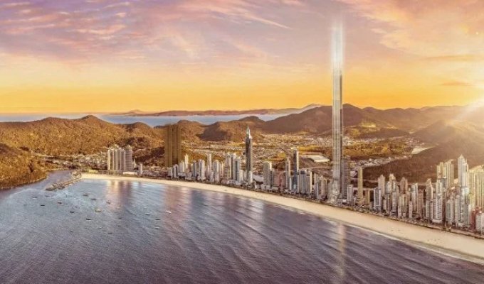 Строящийся жилой небоскреб Senna Tower на побережье Санта-Катарина в Бразилии (6 фото)
