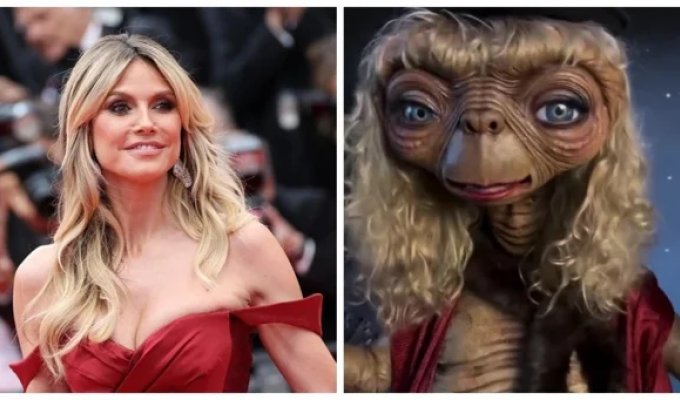 A new spectacular Halloween costume from model Heidi Klum (3 photos + 1 video)