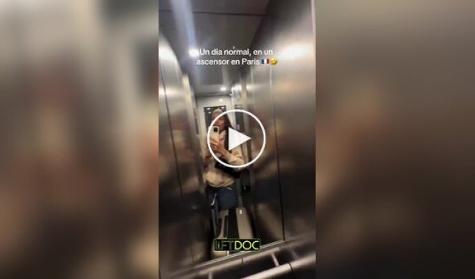 В Париже есть самый узкий лифт, который могут использовать только худые люди