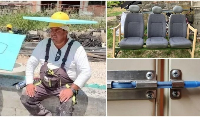 Brilliant and crazy solutions from people with ingenuity (15 photos)