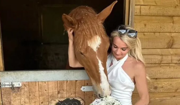 He started to get jealous: in the UK, a woman left her husband for her horse (2 photo)