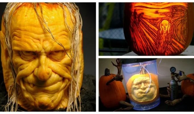 35 cases when people turned a pumpkin into something truly unique and impressive (36 photos)