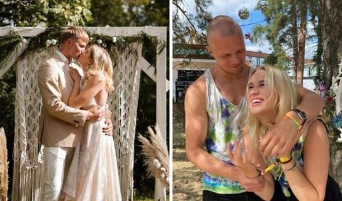 Step brother and sister got married with the support of the family (3 photos)