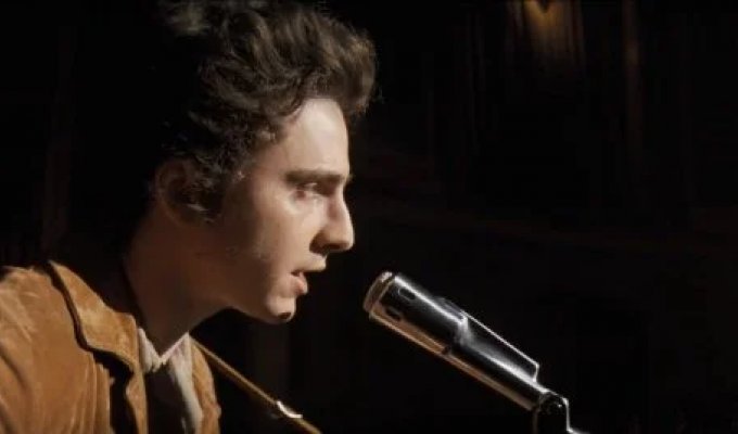 Timothée Chalamet as Bob Dylan (10 photos + video)