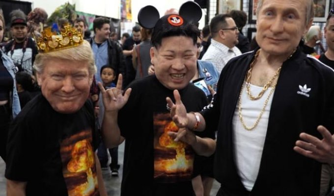 Гиперреалистичные маски Владимира Путина, Дональда Трампа и Ким Чен Ына (9 фото + видео)