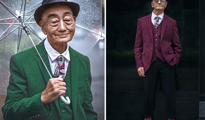 Внук превратил 85-летнего китайского фермера в настоящую икону моды (11 фото)