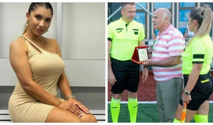 Female referee and FIFA inspector disqualified in Turkey for leaking video of pleasures (4 photos)