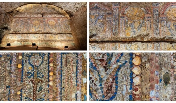 Archaeologists have found an ancient Roman mosaic that has no analogues in the world (12 photos)