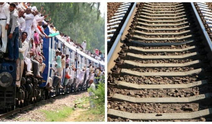 In India, an out-of-control train “escaped” from the drivers and traveled 80 km on its own (1 photo + 3 videos)