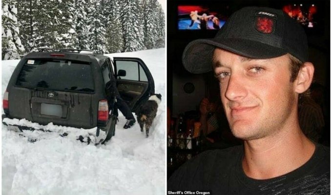 Американец, застрявший в снегу на авто, продержался 5 дней на остром соусе (5 фото)
