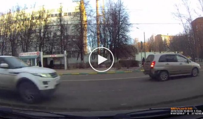 ДТП на перекрестке в городе Видное