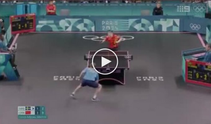 A famous troll in ping-pong at the Olympics