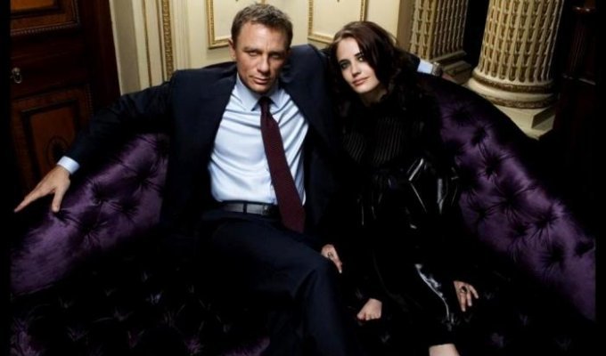 Eva Green и Daniel Craig (2 фото)