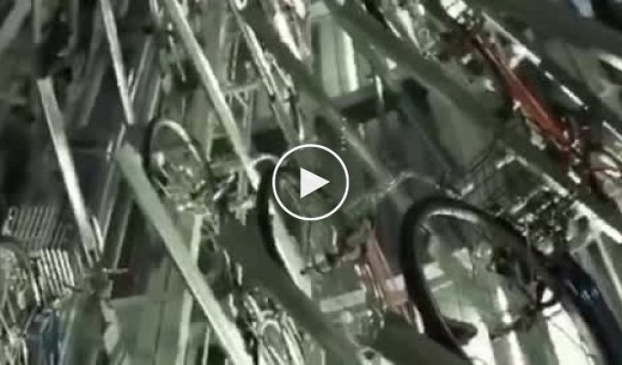 Как устроена система подземной велопарковки в Токио