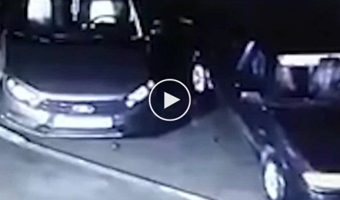 В Екатеринбурге мужчина нанес несколько ударов топором по машине с свастикой