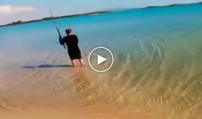 Unusual and unexpected fishing catch