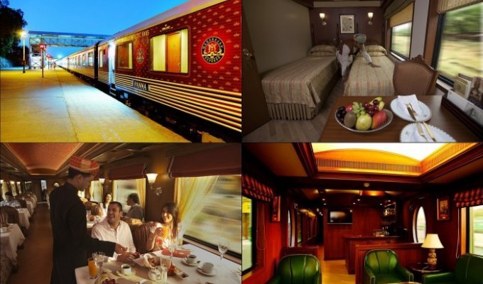 Самый роскошный поезд Индии (29 фото)